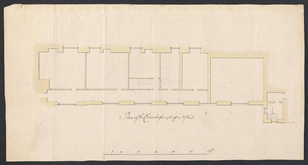 Historischer Grundrissplan von James Wyatt